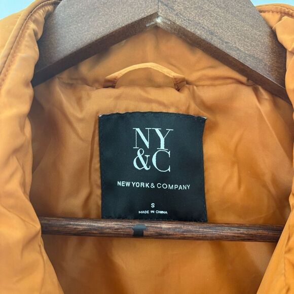 NY&C New York & Company Quilted Zip Jacket – Women’s Small – Burnt Orange - Picture 5 of 11